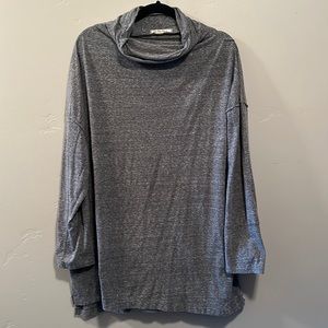 Free People Grey lightweight oversized sweater